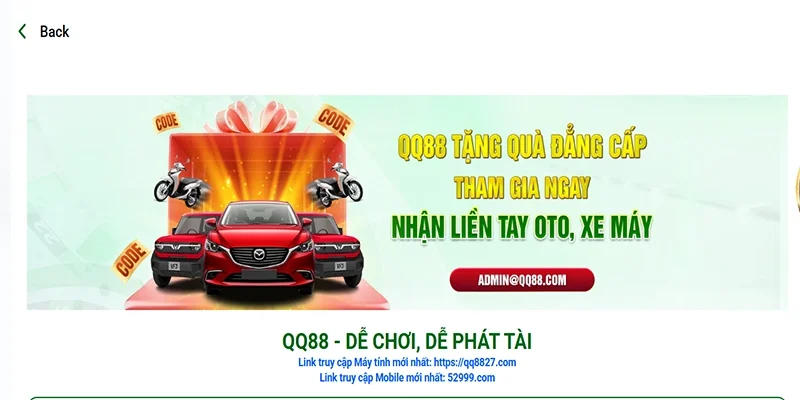 Thưởng nạp qq88 là gì?